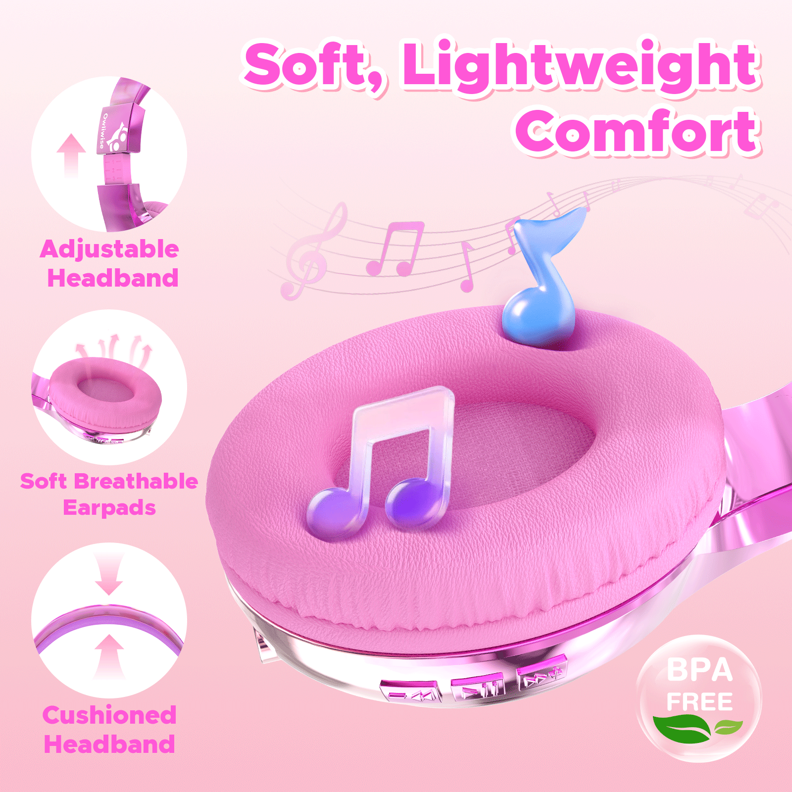 Owliwise Kids Bluetooth Headphones 丨Bolt series-thumbmail-10