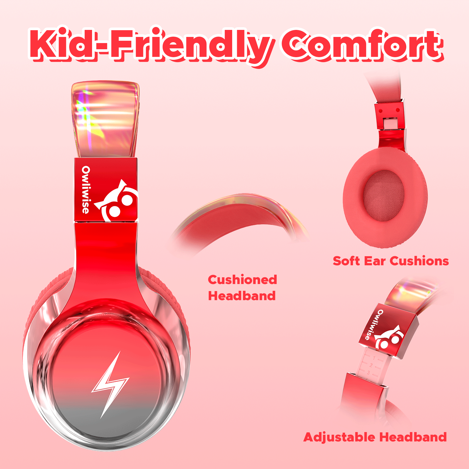 Owliwise Kids Wired Headphones 丨Bolt series-thumbmail-16