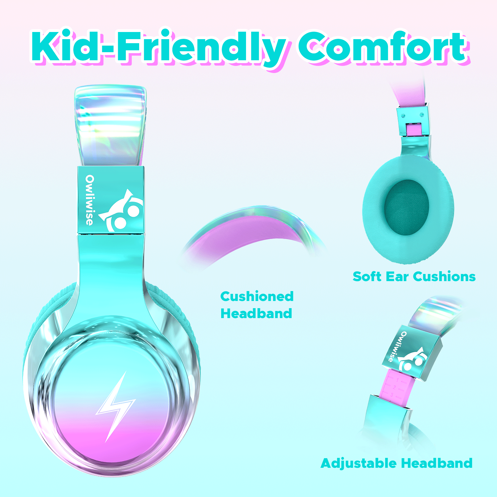 Owliwise Kids Wired Headphones 丨Bolt series-thumbmail-8