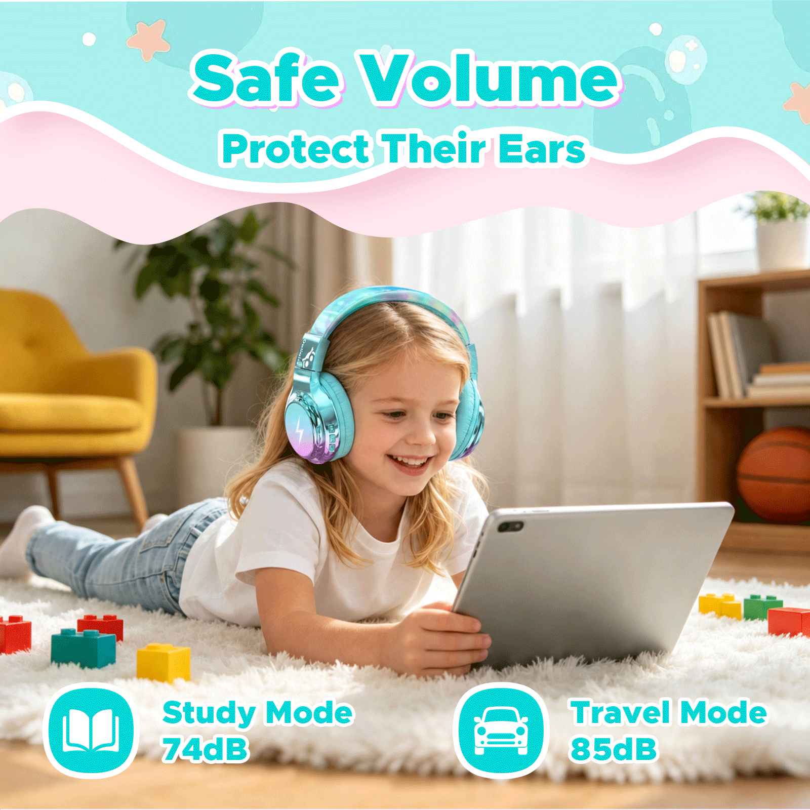 Owliwise Kids Bluetooth Headphones 丨Bolt series-thumbmail-3
