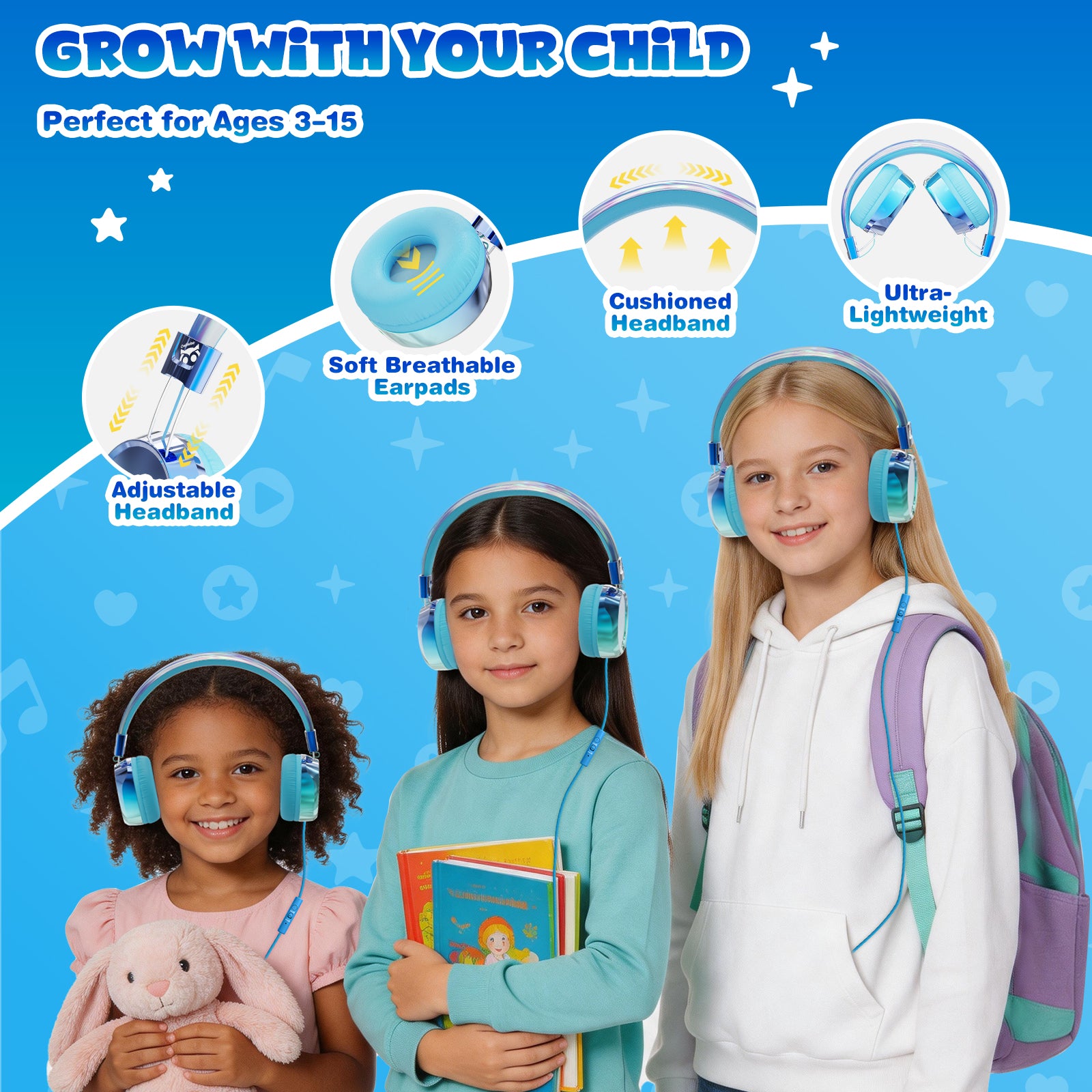 Owliwise Kids Wired Headphones 丨Aura series-thumbmail-9