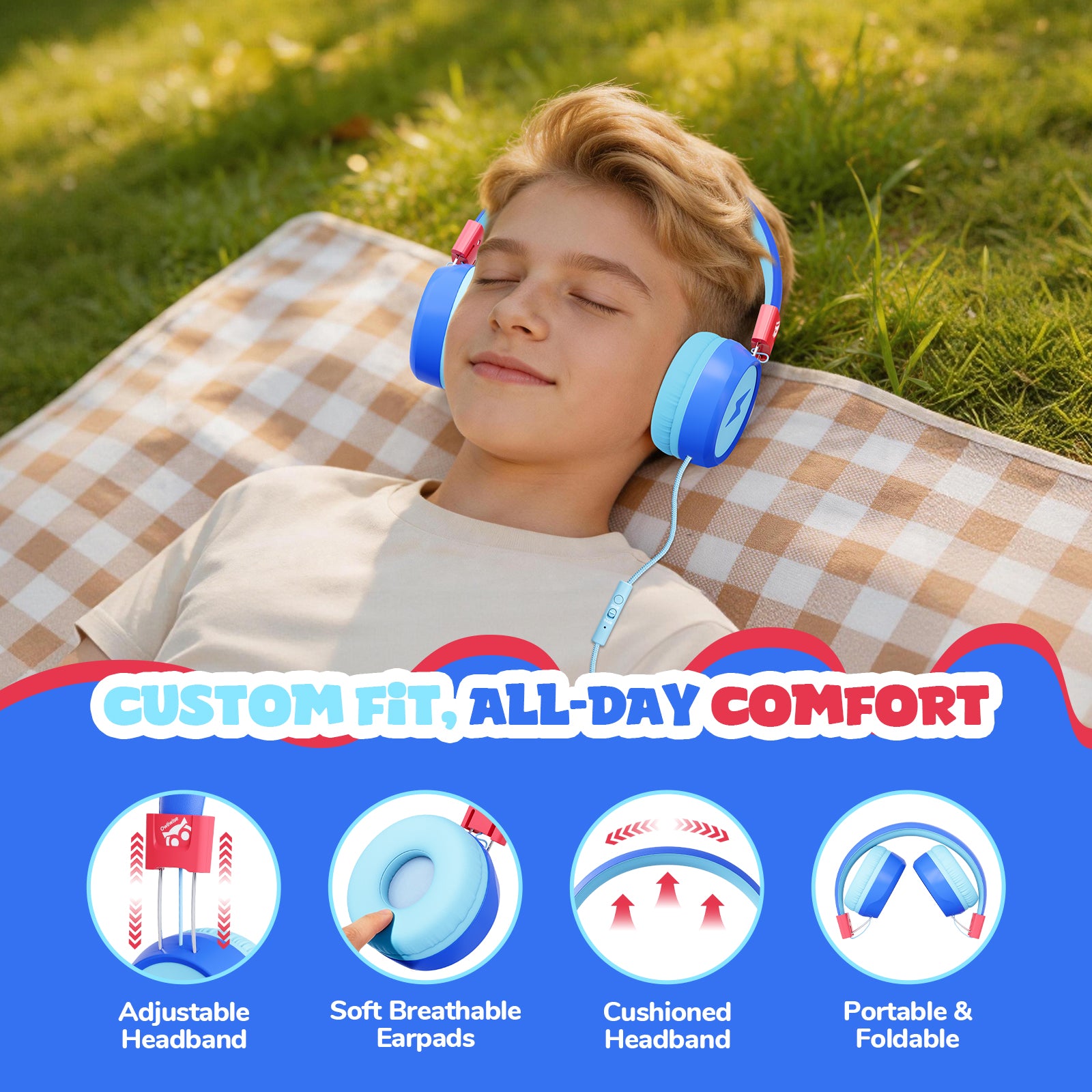 Owliwise Kids Wired Headphones 丨Flare series-thumbmail-8