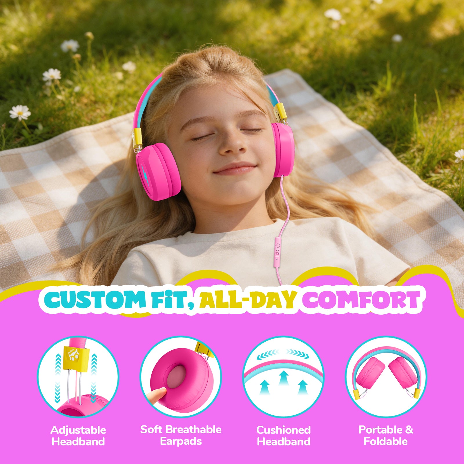 Owliwise Kids Wired Headphones 丨Flare series-thumbmail-3
