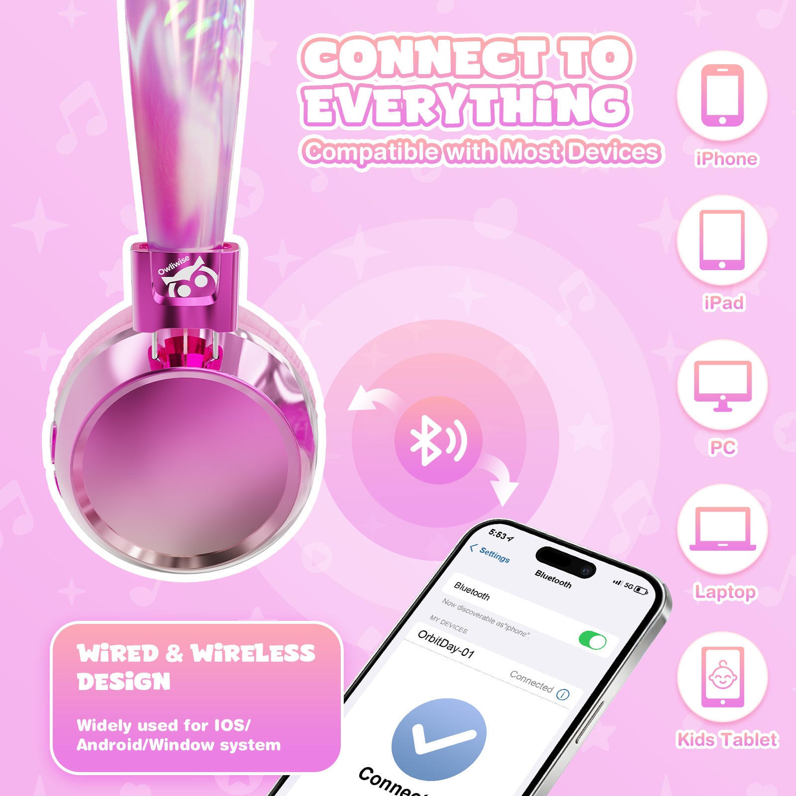 Owliwise Kids Bluetooth Headphones 丨Aura series-thumbmail-8