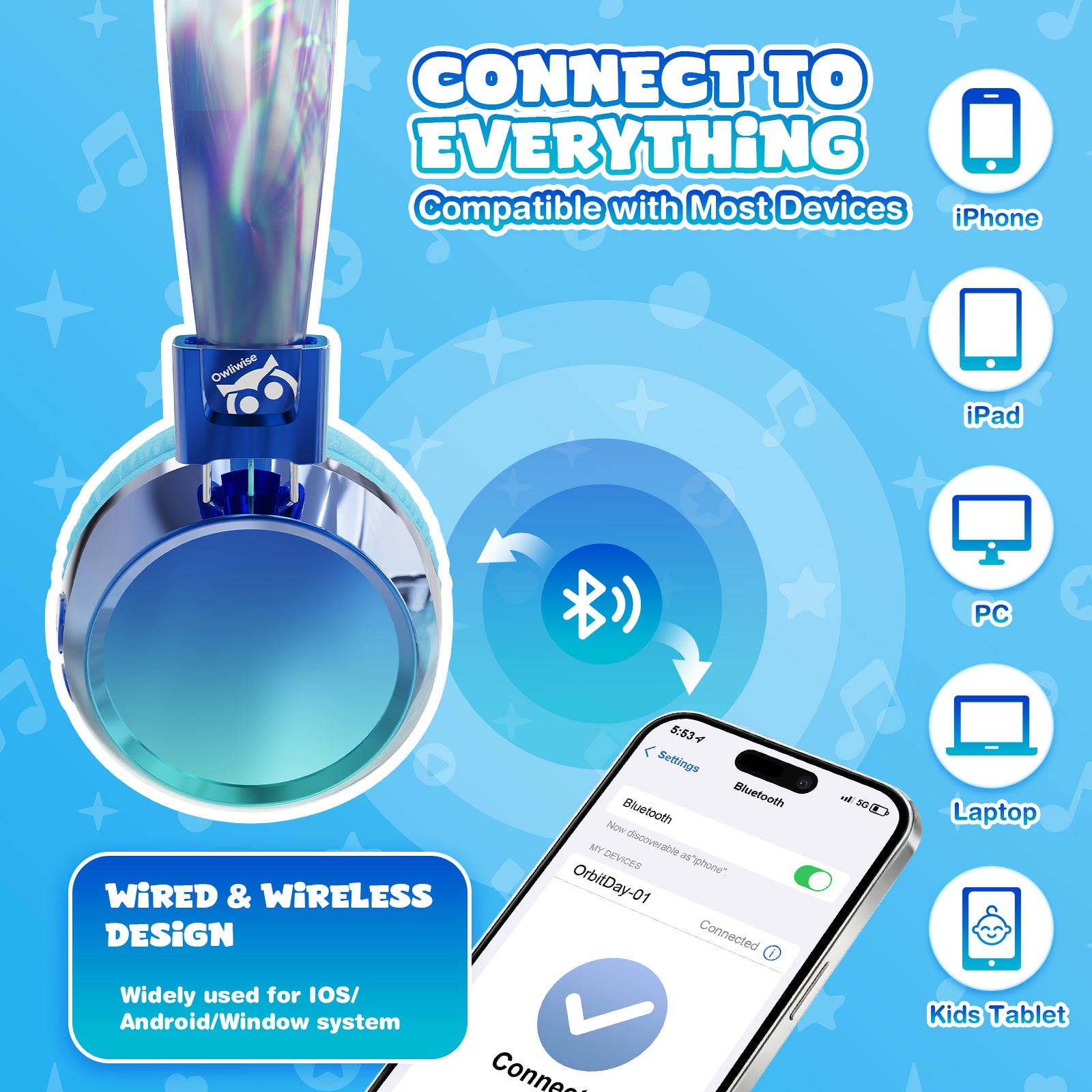 Owliwise Kids Bluetooth Headphones 丨Aura series-thumbmail-12