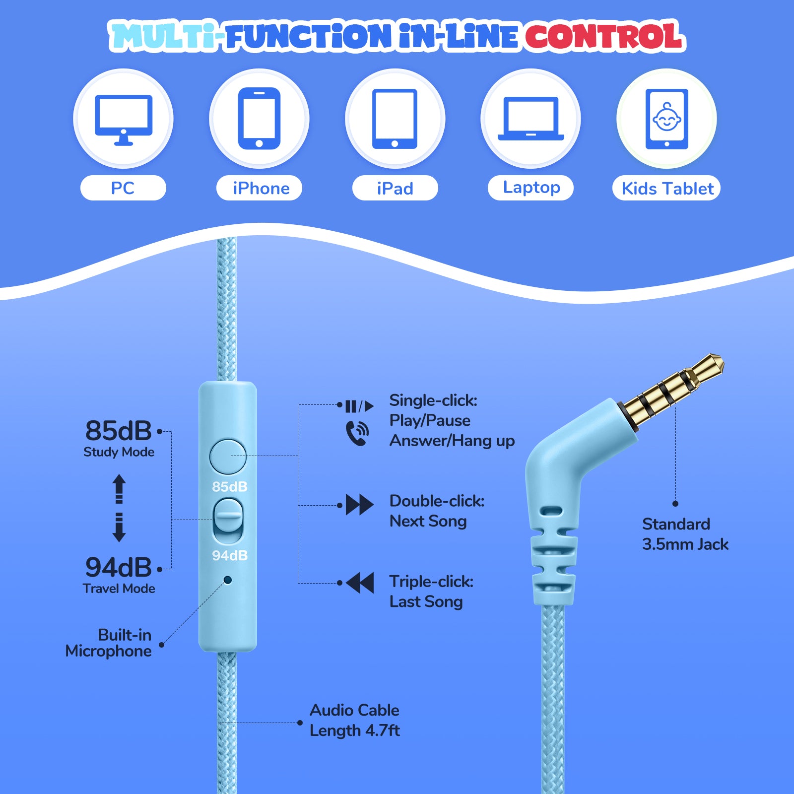 Owliwise Kids Wired Headphones 丨Flare series-thumbmail-10