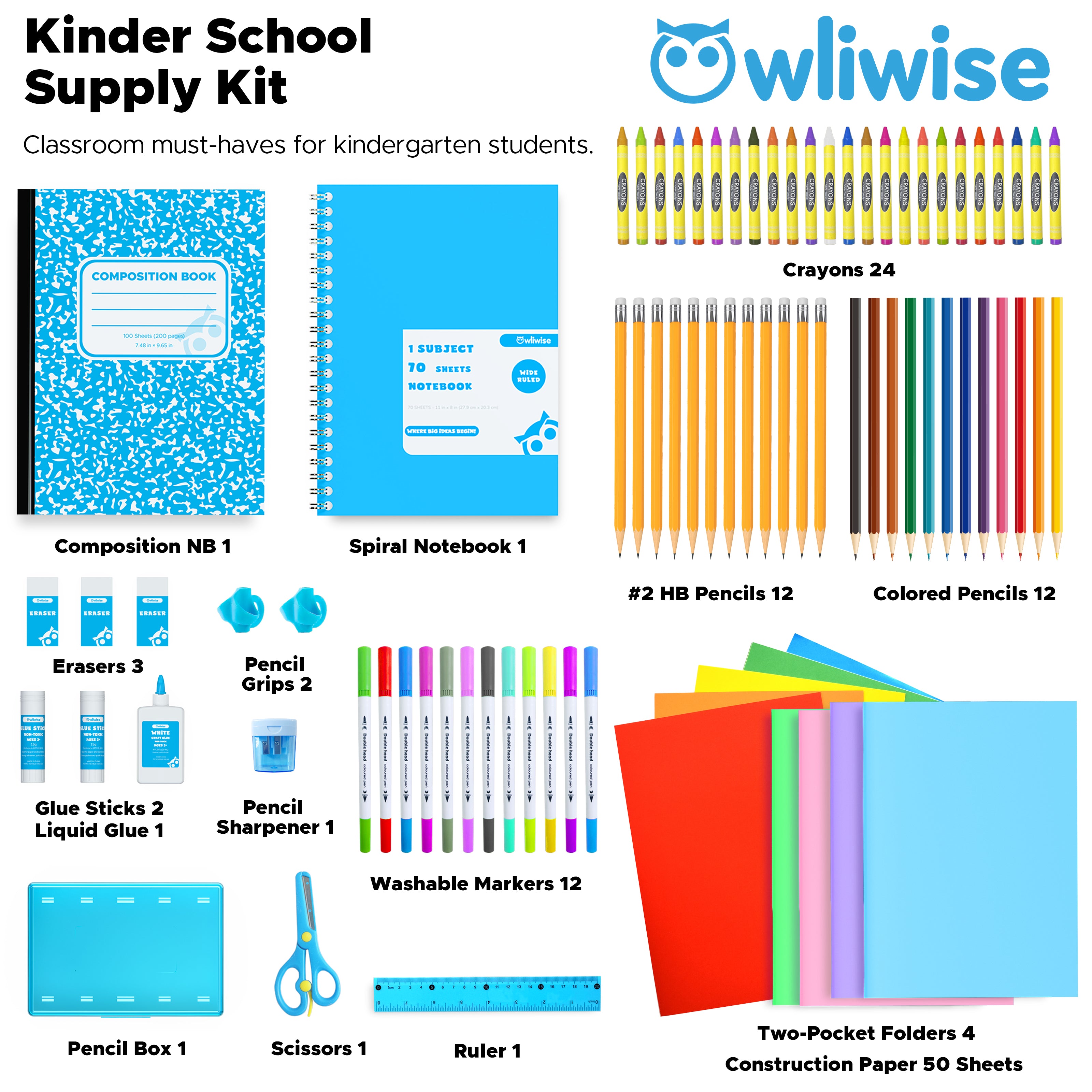 Owliwise School Supplies Kit丨Classready Kits-thumbmail-12